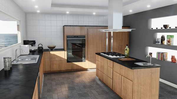 imagen de una cocina en una vivienda a la venta